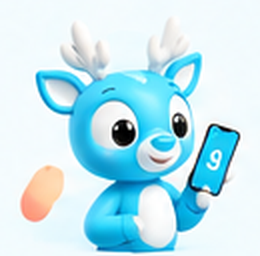Sofira mascot holding a phone